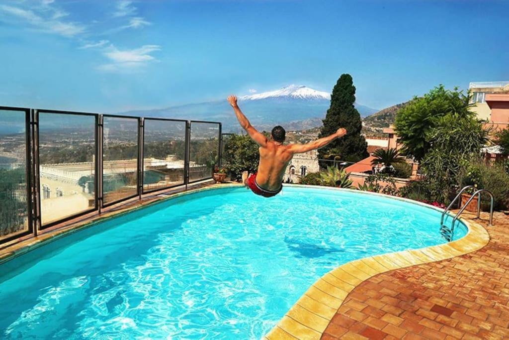 Villa Torre Sicilia Taormina Bagian luar foto